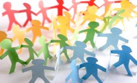 paper cut outs representing the tapestry of mixed-orientation relationships